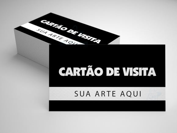 500 Cartões de visita 4x0